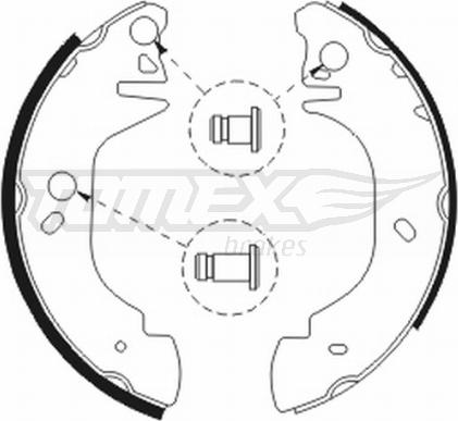 TOMEX brakes TX 20-81 - Bremžu loku komplekts adetalas.lv