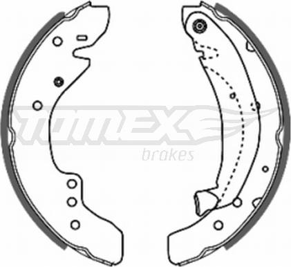 TOMEX brakes TX 20-29 - Bremžu loku komplekts adetalas.lv