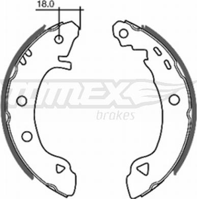 TOMEX brakes TX 20-22 - Bremžu loku komplekts adetalas.lv