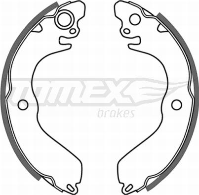 TOMEX brakes TX 21-43 - Bremžu loku komplekts adetalas.lv