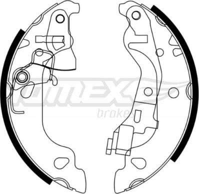 TOMEX brakes TX 21-58 - Bremžu loku komplekts adetalas.lv