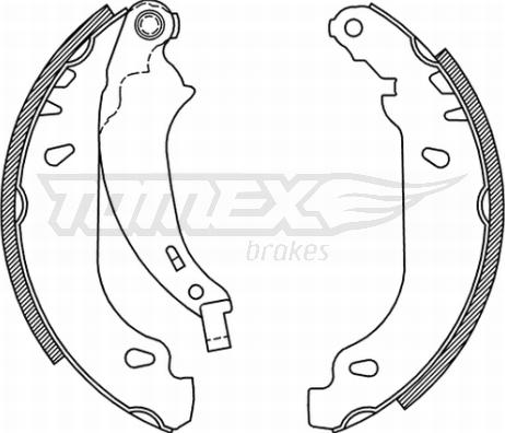 TOMEX brakes TX 21-52 - Bremžu loku komplekts adetalas.lv