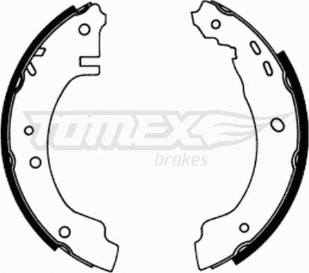 TOMEX brakes TX 21-66 - Bremžu loku komplekts adetalas.lv