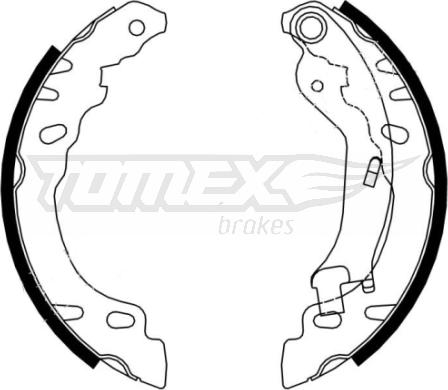 TOMEX brakes TX 21-61 - Bremžu loku komplekts adetalas.lv