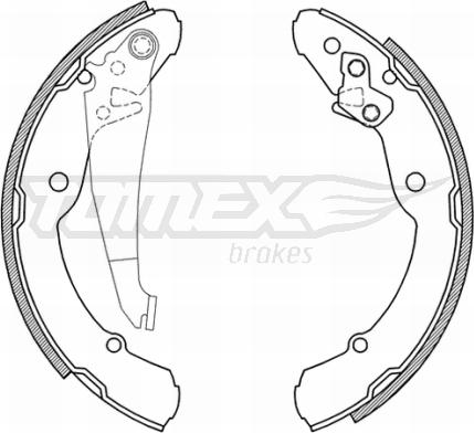 TOMEX brakes TX 21-04 - Bremžu loku komplekts adetalas.lv