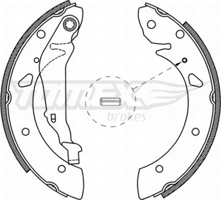 TOMEX brakes TX 21-05 - Bremžu loku komplekts adetalas.lv