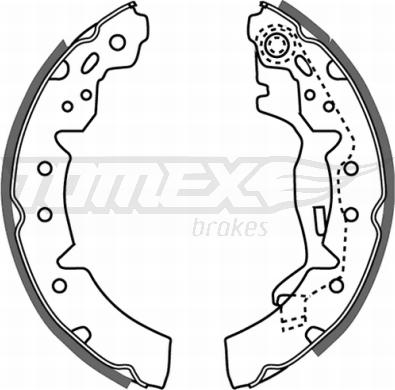 TOMEX brakes TX 21-06 - Bremžu loku komplekts adetalas.lv