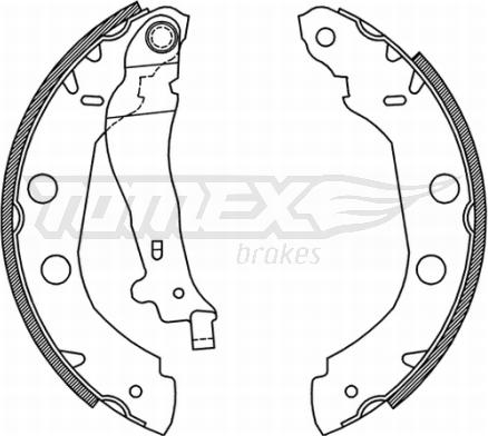 TOMEX brakes TX 21-01 - Bremžu loku komplekts adetalas.lv