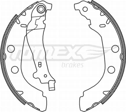 TOMEX brakes TX 21-15 - Bremžu loku komplekts adetalas.lv