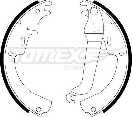 TOMEX brakes TX 21-11 - Bremžu loku komplekts adetalas.lv