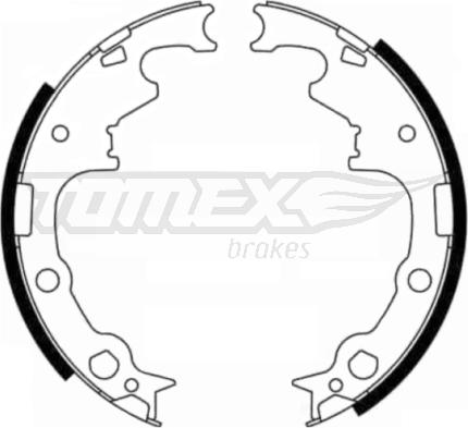 TOMEX brakes TX 21-80 - Bremžu loku komplekts adetalas.lv