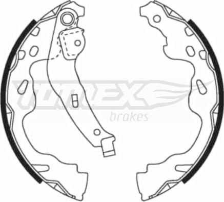 TOMEX brakes TX 21-82 - Bremžu loku komplekts adetalas.lv