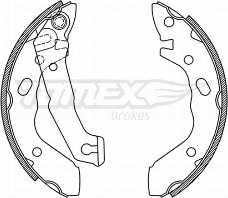 TOMEX brakes TX 21-37 - Bremžu loku komplekts adetalas.lv