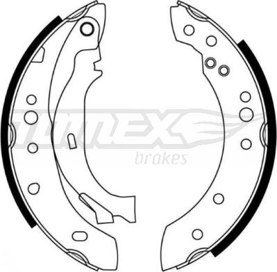 TOMEX brakes TX 21-27 - Bremžu loku komplekts adetalas.lv