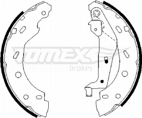 TOMEX brakes TX 21-75 - Bremžu loku komplekts adetalas.lv