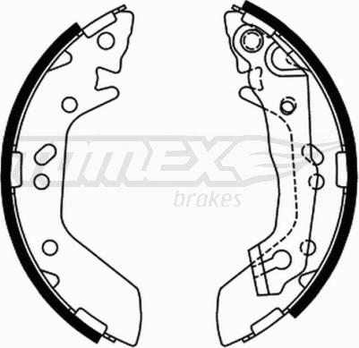 TOMEX brakes TX 21-70 - Bremžu loku komplekts adetalas.lv