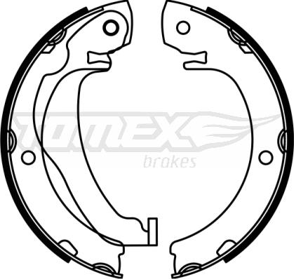 TOMEX brakes TX 23-05 - Bremžu loku komplekts adetalas.lv