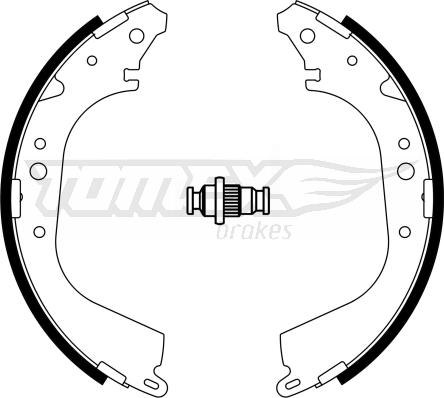 TOMEX brakes TX 23-30 - Bremžu loku komplekts adetalas.lv