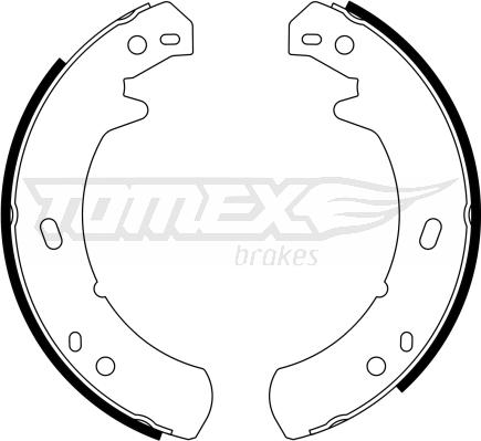 TOMEX brakes TX 23-24 - Bremžu loku komplekts adetalas.lv