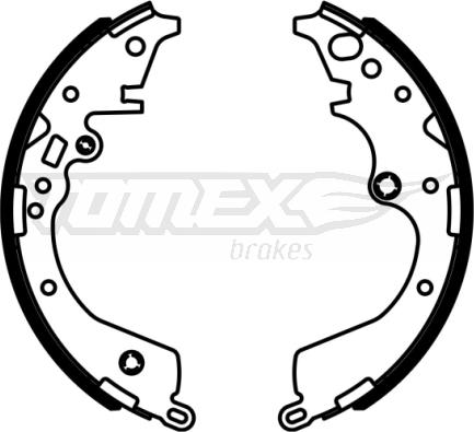 TOMEX brakes TX 22-96 - Bremžu loku komplekts adetalas.lv