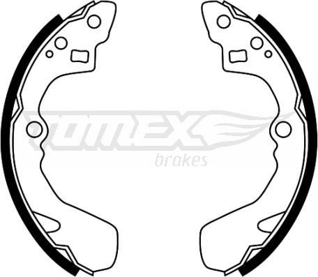 TOMEX brakes TX 22-48 - Bremžu loku komplekts adetalas.lv