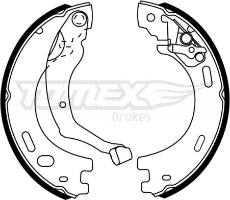 TOMEX brakes TX 22-63 - Bremžu loku komplekts adetalas.lv