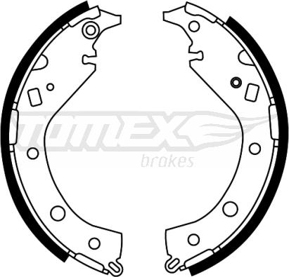 TOMEX brakes TX 22-07 - Bremžu loku komplekts adetalas.lv