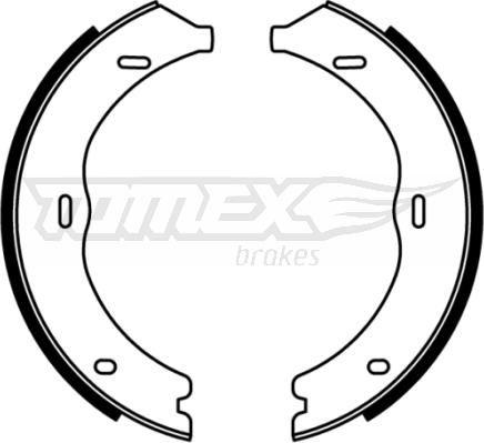 TOMEX brakes TX 22-12 - Bremžu loku komplekts adetalas.lv