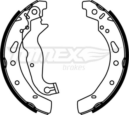 TOMEX brakes TX 22-80 - Bremžu loku komplekts adetalas.lv