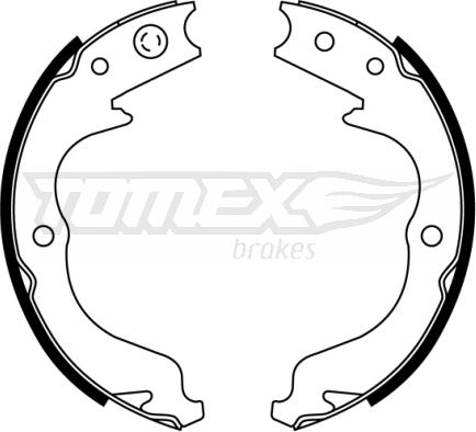 TOMEX brakes TX 22-81 - Bremžu loku komplekts adetalas.lv