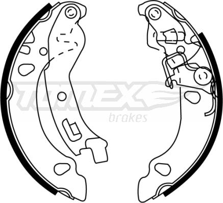 TOMEX brakes TX 22-36 - Bremžu loku komplekts adetalas.lv