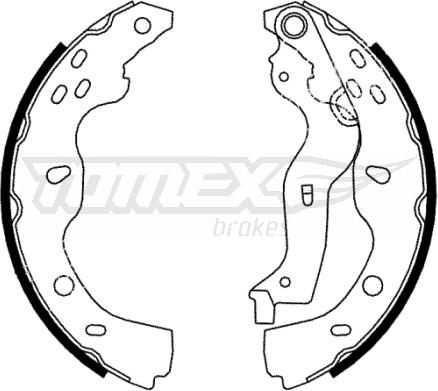 TOMEX brakes TX 22-38 - Bremžu loku komplekts adetalas.lv