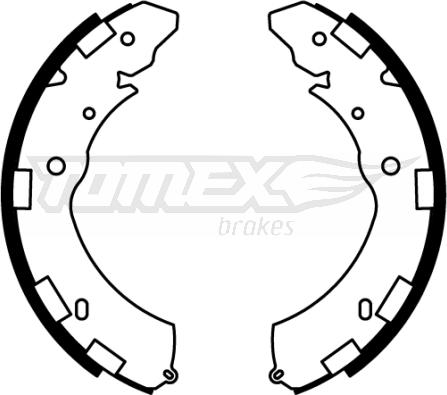 TOMEX brakes TX 22-37 - Bremžu loku komplekts adetalas.lv