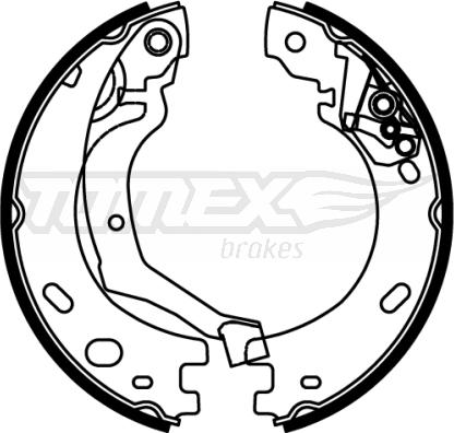 TOMEX brakes TX 22-22 - Bremžu loku komplekts adetalas.lv