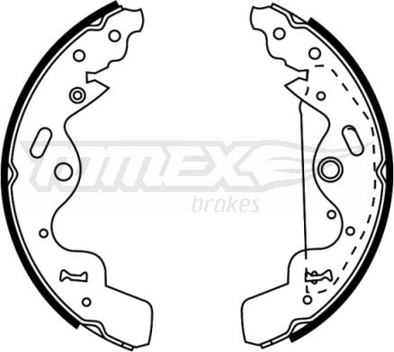 TOMEX brakes TX 22-75 - Bremžu loku komplekts adetalas.lv