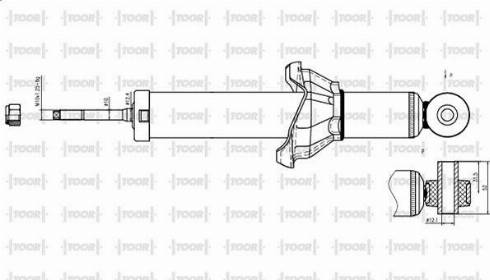 TOOR SG58740 - Amortizators adetalas.lv