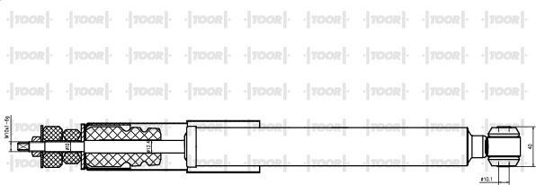 TOOR SG53410 - Amortizators adetalas.lv