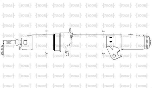 TOOR SG14020 - Amortizators adetalas.lv