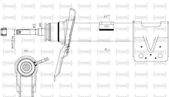 TOOR SG15161 - Amortizators adetalas.lv