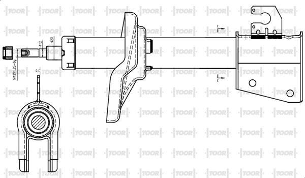 TOOR SG16250 - Amortizators adetalas.lv