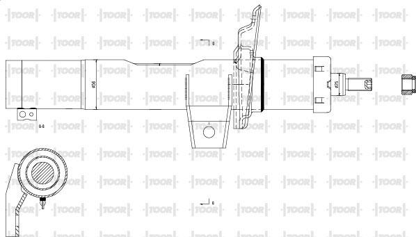 TOOR SG10410 - Amortizators adetalas.lv