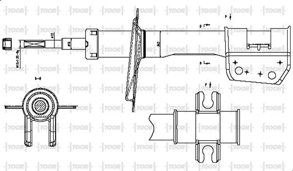 TOOR SG10060 - Amortizators adetalas.lv