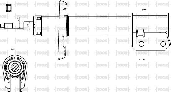 TOOR SG10850 - Amortizators adetalas.lv