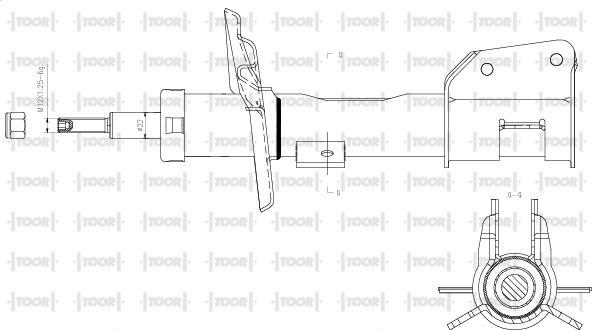 TOOR SG11830 - Amortizators adetalas.lv