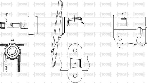 TOOR SG11250 - Amortizators adetalas.lv