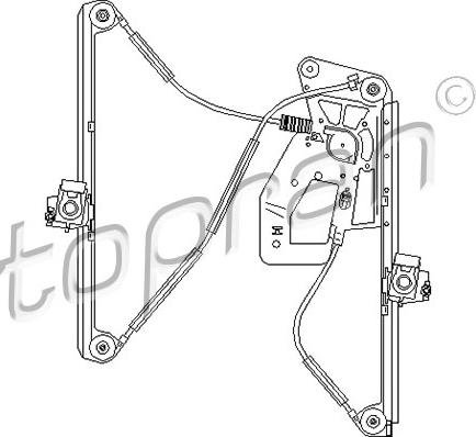 Topran 501 826 - Stikla pacelšanas mehānisms adetalas.lv