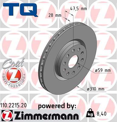 TQ TQ-BD0192 - Bremžu diski adetalas.lv