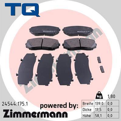 TQ 244865 - Bremžu uzliku kompl., Disku bremzes adetalas.lv