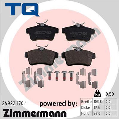 TQ 244761 - Bremžu uzliku kompl., Disku bremzes adetalas.lv