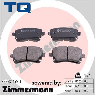 TQ TQ-BP0608 - Bremžu uzliku kompl., Disku bremzes adetalas.lv